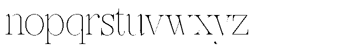 Rafiela Thin Semi Condensed Font LOWERCASE