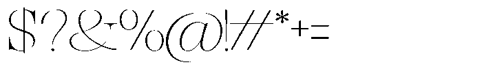 Rafiela Thin Semi Expanded Font OTHER CHARS