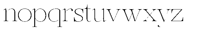 Rafiela Thin Semi Expanded Font LOWERCASE