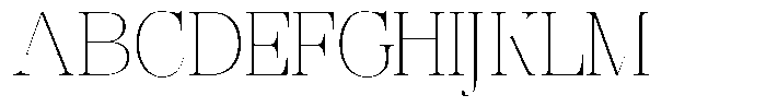 Rafiela Thin Font UPPERCASE