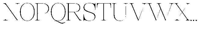 Rafiela Thin Font UPPERCASE