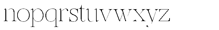 Rafiela Thin Font LOWERCASE