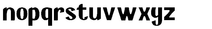 Rafiesta Font LOWERCASE