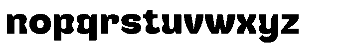 Rafigo Font LOWERCASE