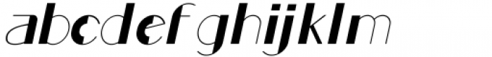 Rafisqi Regular Italic Font LOWERCASE