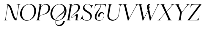 Raflesia SS Italic Font UPPERCASE
