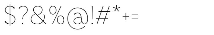Raftage Thin Font OTHER CHARS