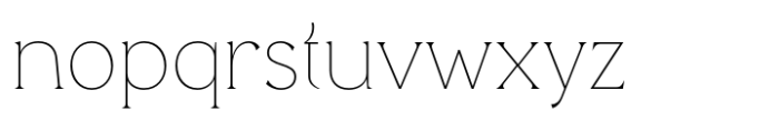 Raftage Thin Font LOWERCASE