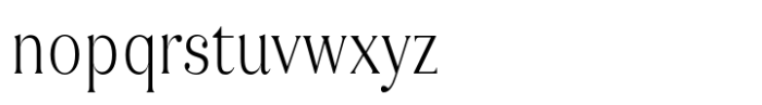 Ragazzi Condensed Regular Font LOWERCASE