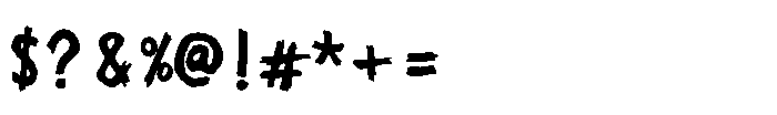 Rage Guerilla Font OTHER CHARS