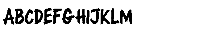 Rage Guerilla Font UPPERCASE