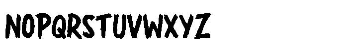 Rage Guerilla Font UPPERCASE