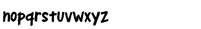 Rage Guerilla Font LOWERCASE