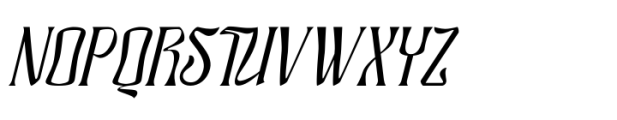 Raghlick Italic Font UPPERCASE