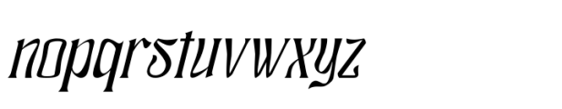 Raghlick Italic Font LOWERCASE