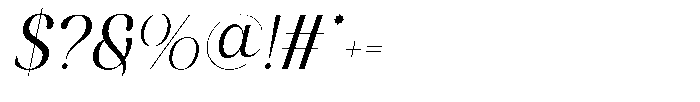 Ragie Italic Font OTHER CHARS