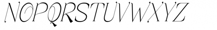 Ragiel Thin Italic Font UPPERCASE