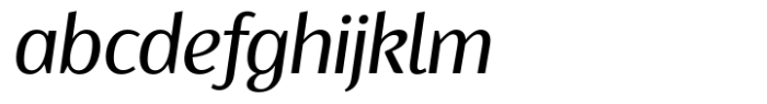 Ragik Sans Book Italic Font LOWERCASE