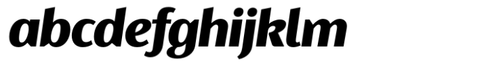 Ragik Sans Heavy Italic Font LOWERCASE