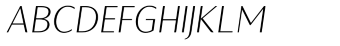 Ragik Sans Thin Italic Font UPPERCASE