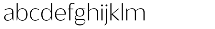 Ragik Sans Thin Font LOWERCASE