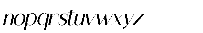 Ragion Slant Font LOWERCASE