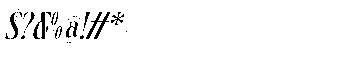 Ragitan Italic Font OTHER CHARS