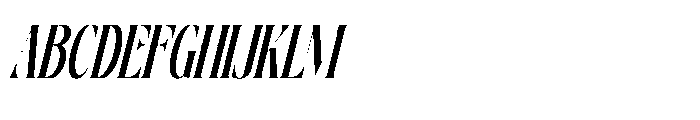 Ragitan Italic Font UPPERCASE