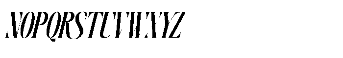 Ragitan Italic Font UPPERCASE