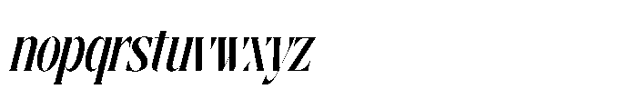 Ragitan Italic Font LOWERCASE