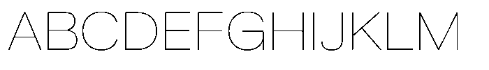 Ragito Thin Font UPPERCASE