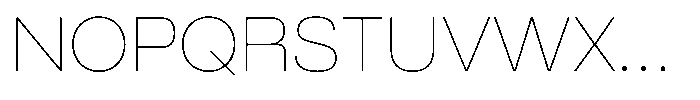 Ragito Thin Font UPPERCASE