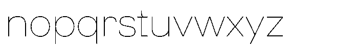 Ragito Thin Font LOWERCASE