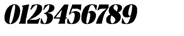 Ragmont Serif Black Condensed Italic Font OTHER CHARS