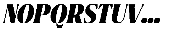 Ragmont Serif Black Condensed Italic Font UPPERCASE