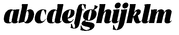 Ragmont Serif Black Condensed Italic FONT