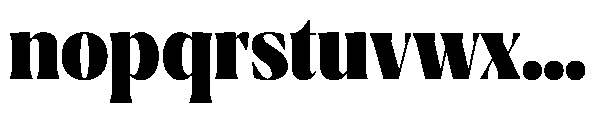 Ragmont Serif Black Condensed Font LOWERCASE