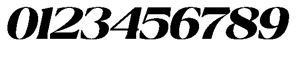 Ragmont Serif Black Expanded Italic Font OTHER CHARS
