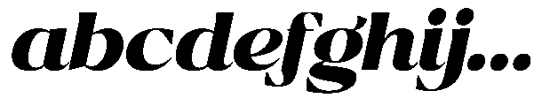 Ragmont Serif Black Expanded Italic FONT