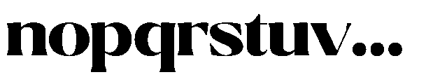 Ragmont Serif Black Expanded Font LOWERCASE