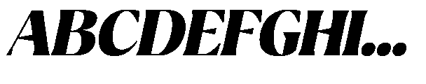 Ragmont Serif Black Italic Font UPPERCASE