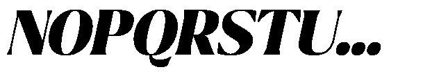 Ragmont Serif Black Italic Font UPPERCASE