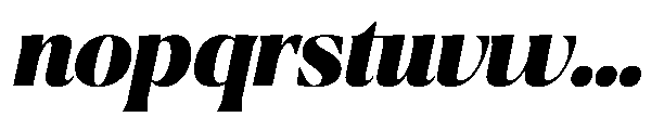 Ragmont Serif Black Italic Font LOWERCASE