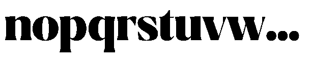 Ragmont Serif Black Font LOWERCASE