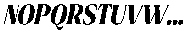 Ragmont Serif Bold Condensed Italic Font UPPERCASE
