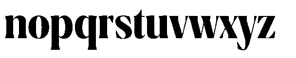 Ragmont Serif Bold Condensed Font LOWERCASE