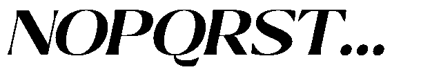 Ragmont Serif Bold Expanded Italic Font UPPERCASE