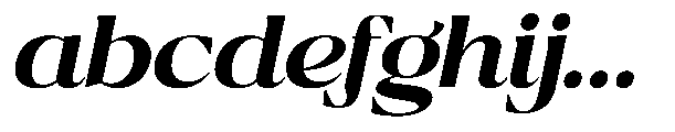 Ragmont Serif Bold Expanded Italic FONT
