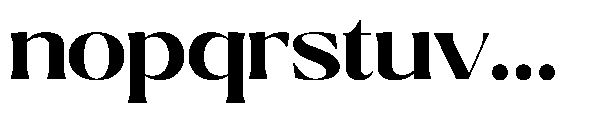 Ragmont Serif Bold Expanded Font LOWERCASE