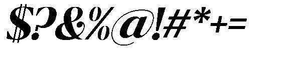 Ragmont Serif Bold Italic Font OTHER CHARS
